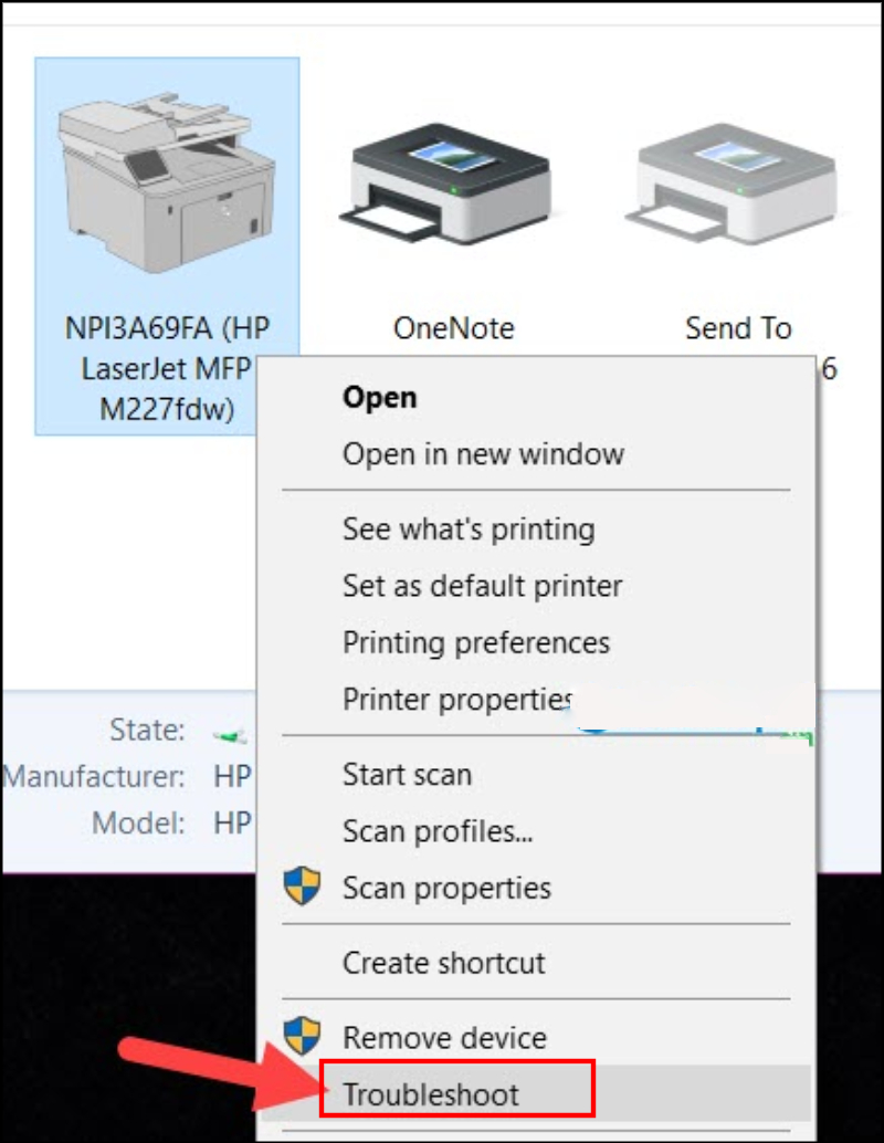 Sửa lỗi máy in: Windows tự sửa lỗi bằng Troubleshoot