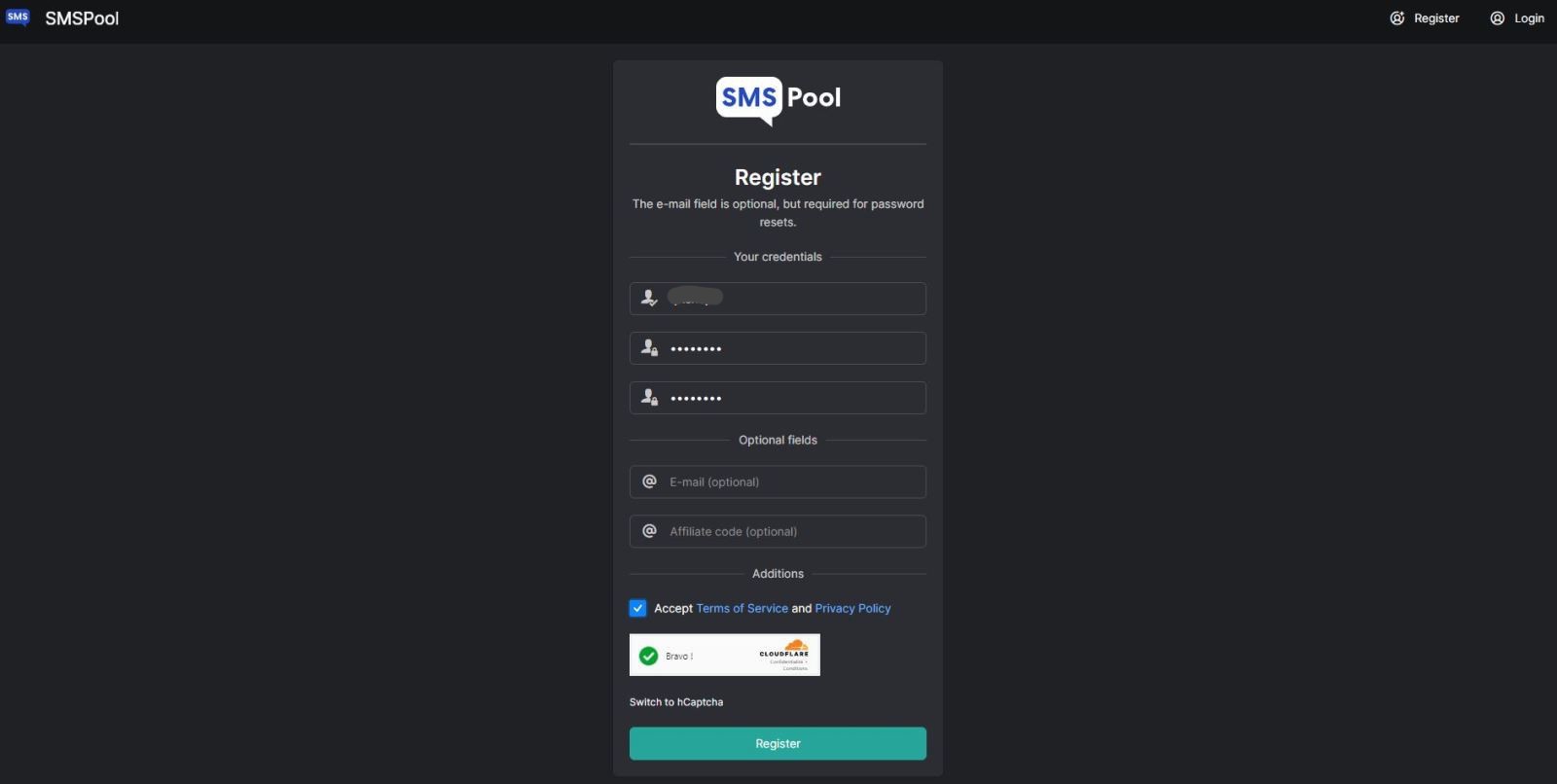 Đăng ký tài khoản SMSpool đơn giản - HowTo60s.com