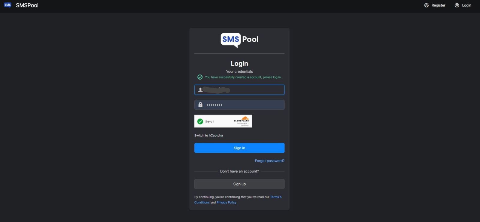 Đăng nhập tài khoản SMSpool đơn giản - HowTo60s.com